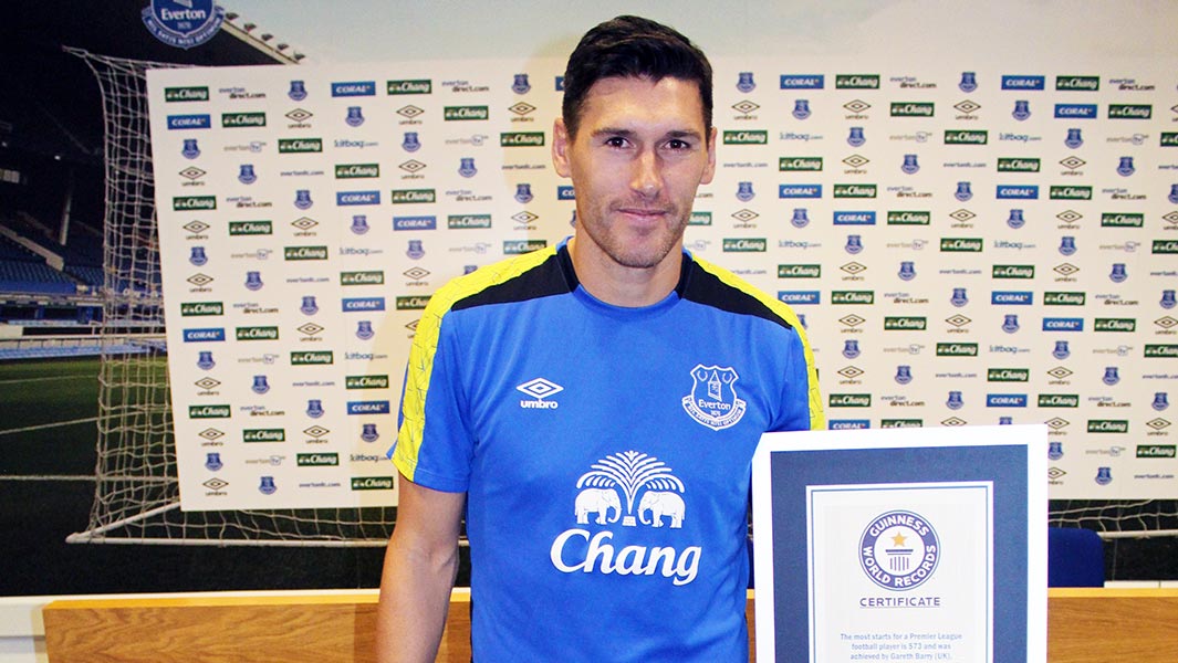 Gareth Barry Most Premier League Starts