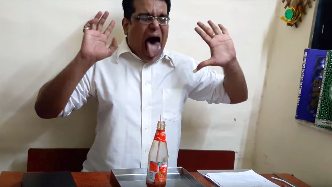 Fastest time to drink a bottle of ketchup header