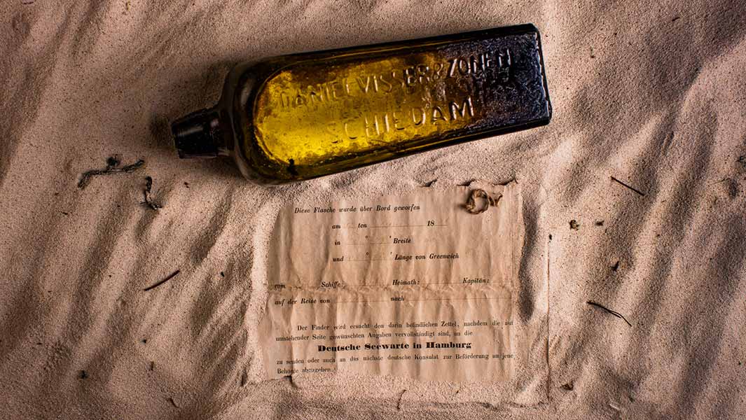 Oldest message in a bottle
