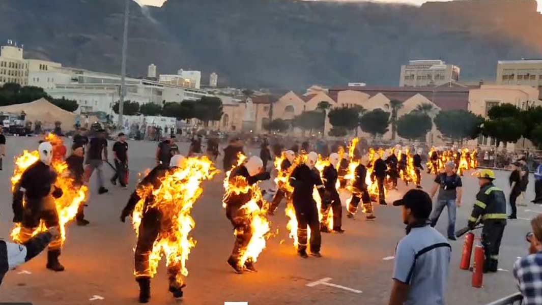 Most people performing full body burns