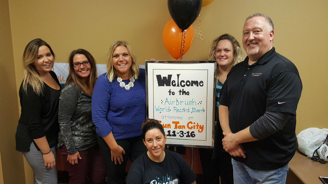 Most spray tans in one hour