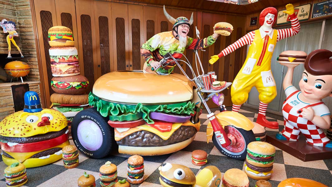 Largest collection of hamburger related items