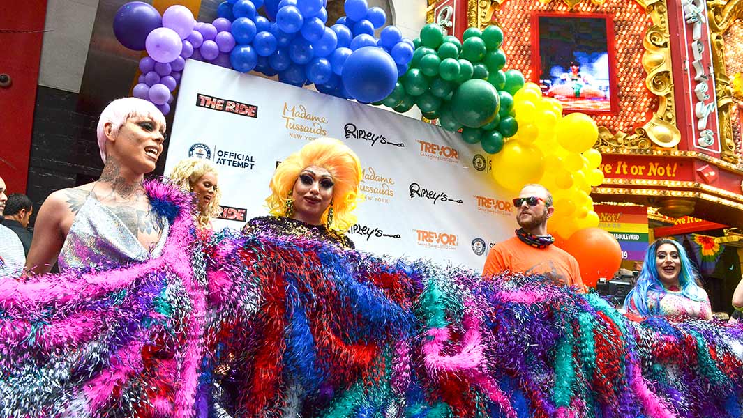 Longest feather boa WorldPride New York Guinness World Records header