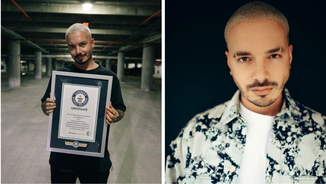 JBalvin with GWR certificate