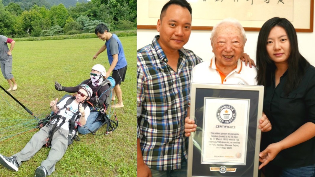 Oldest person to tandem paraglide header