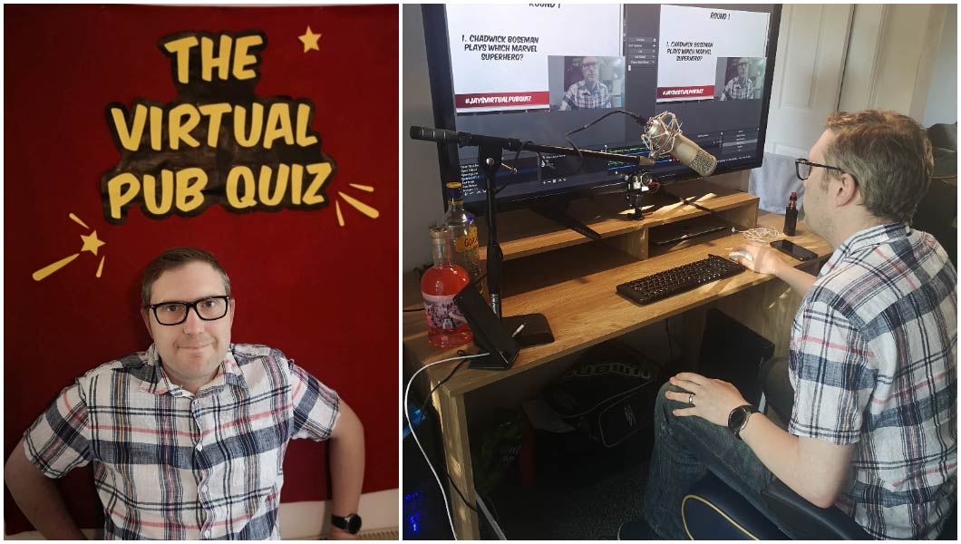 largest-virtual-pub-record-Jay-recording-quiz-in-front-of-sign.jpg