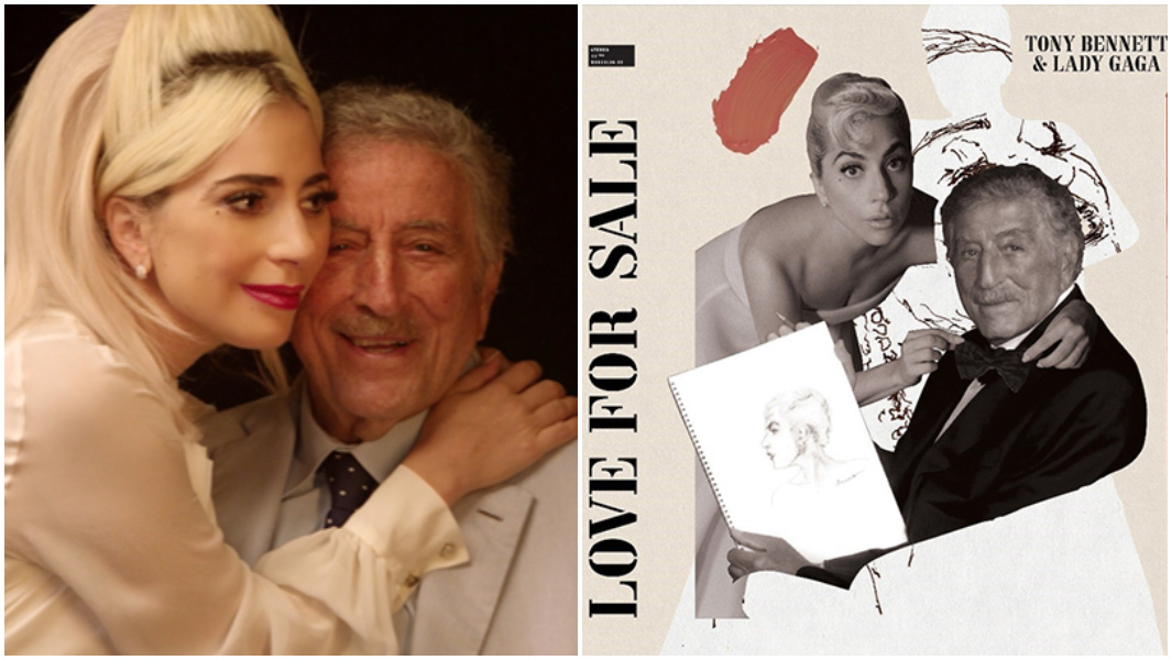 Lady Gaga Tony Bennett split image