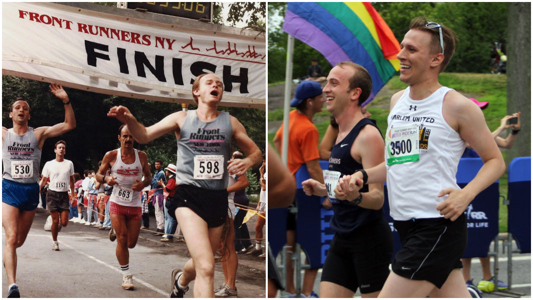 Front runners 1983 and 2015 finish line pictures steve waldon