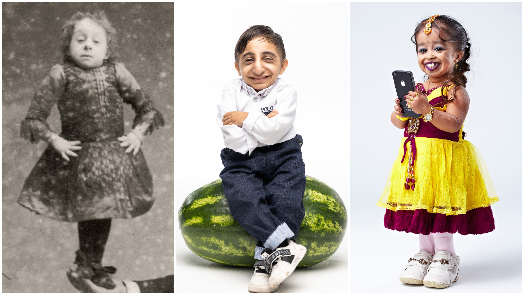 split image Pauline Musters Afshin Ghaderzadeh and Jyoti Amge