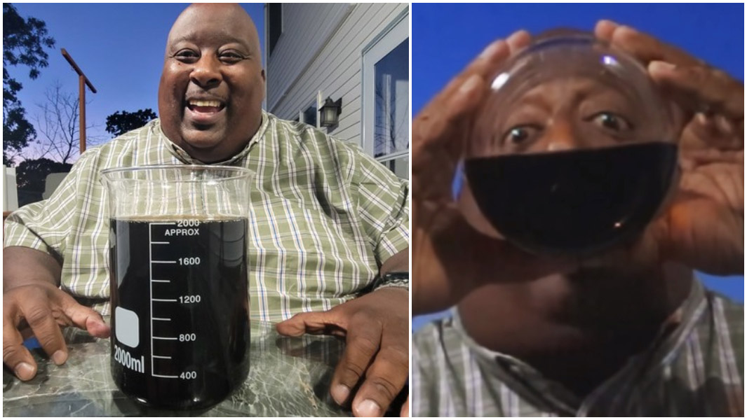 badlands chugs fastest time to drink 2 liters of soda
