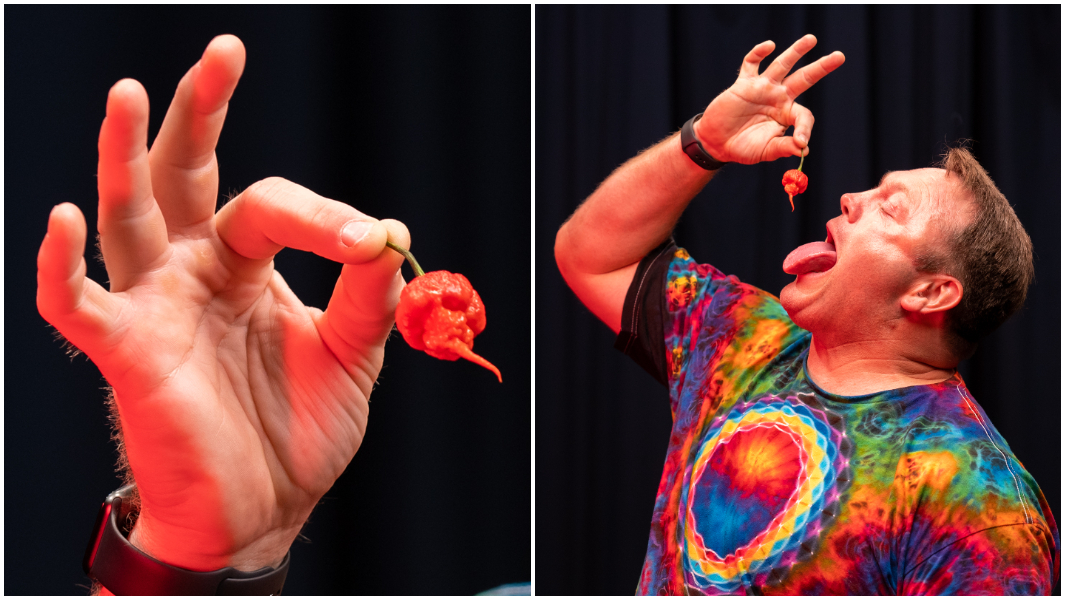 split-image-of-greg-foster-holding-a-carolina-reaper-chilli-and-greg-eating-a-carolina-reaper-chilli.jpg