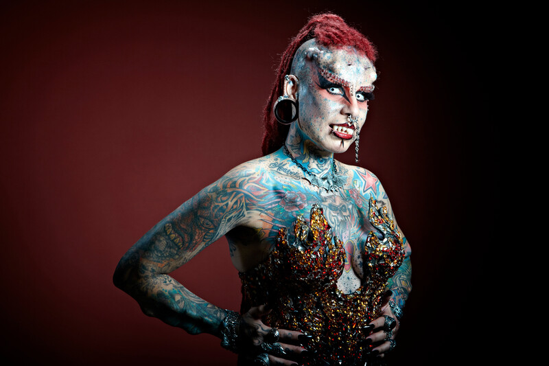 Mexicaine Maria Jose Cristerna la Plupart des Corps Modifications femelle