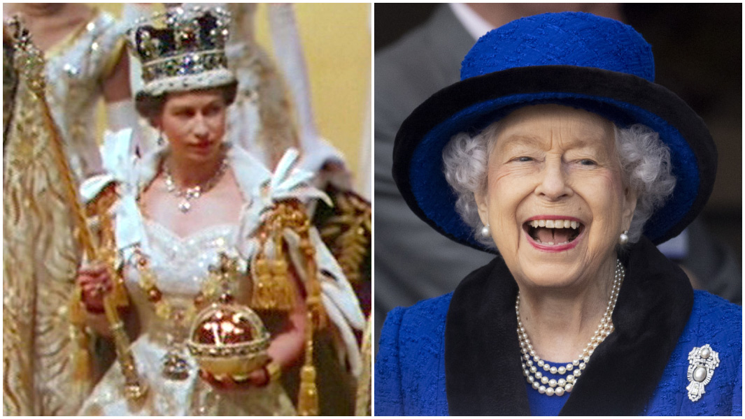 split image Queen Elizabeth