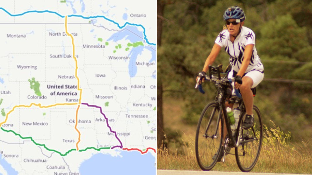 split-image-of-peace-sign-route-and-lynnea-salvo-riding-her-bicycle.jpg