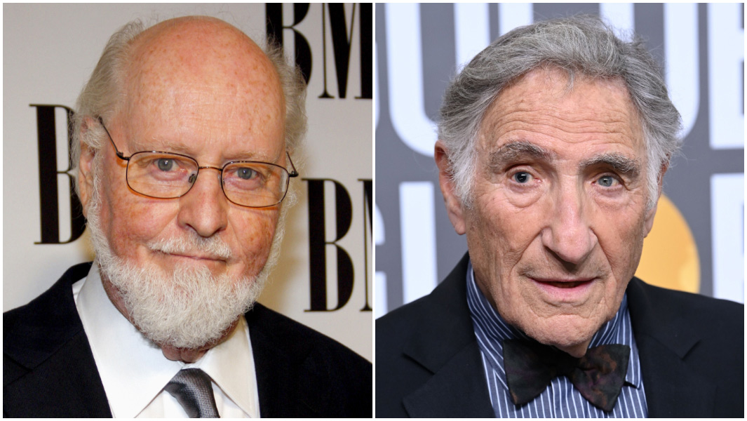 split image of John Williams and Judd Hirsch