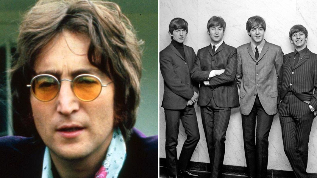 john lennon and beatles split image