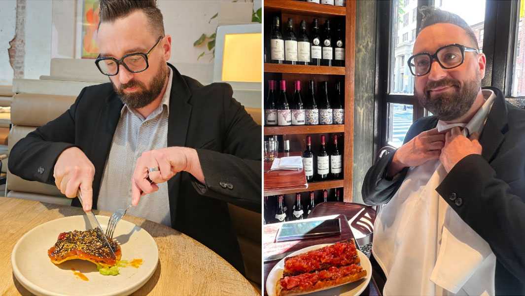 split image of Joshua Fyksen