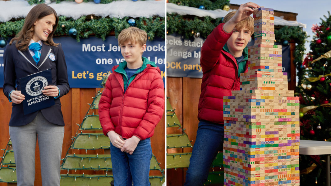 a world record christmas split image