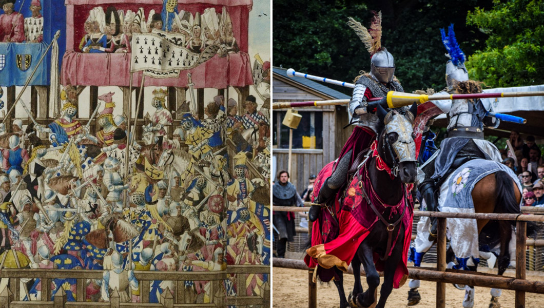 historical picture and knights