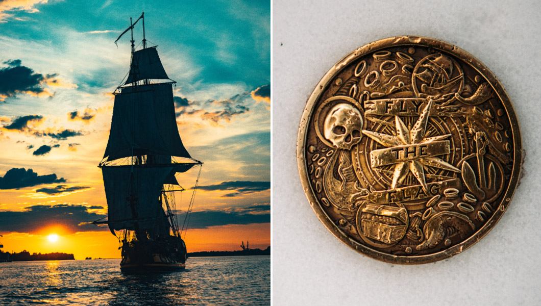 Ship and gold