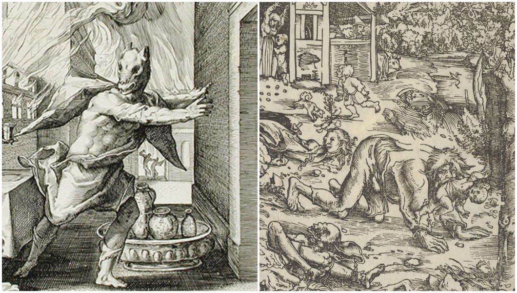 werewolves pictures in black and white