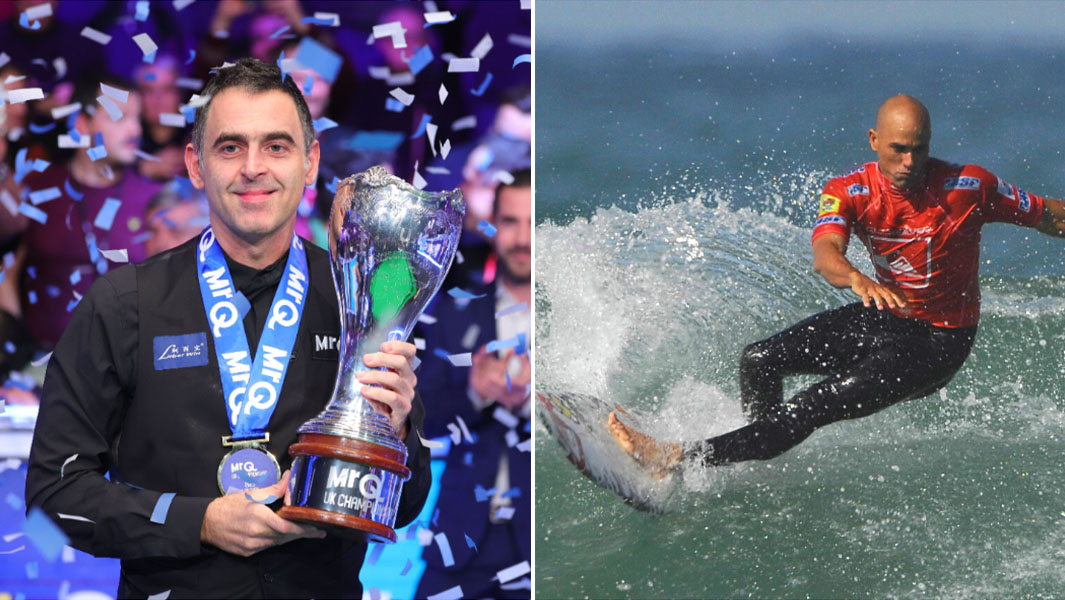 ronnie osullivan and kelly slater split image