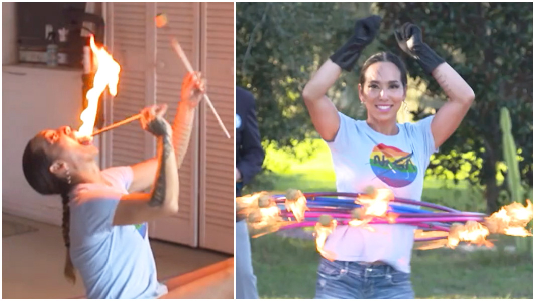 split image of April Choi