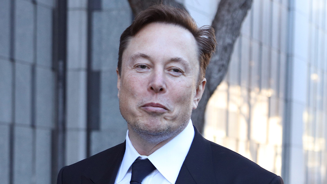 Elon Musk smiling