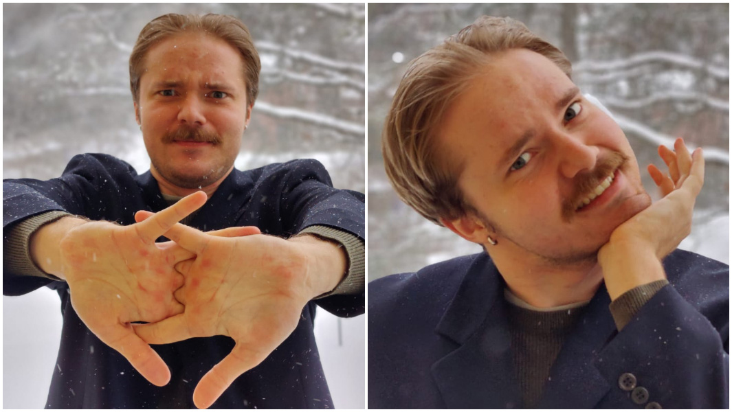 split image of Olle Lundin