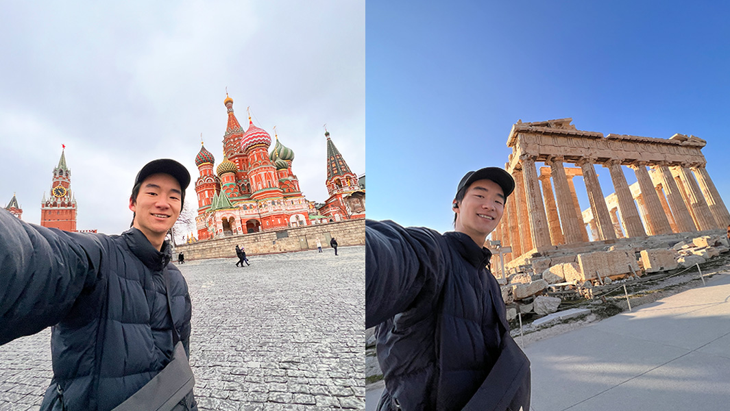 split image Rio youngest person to visit every country in Europe