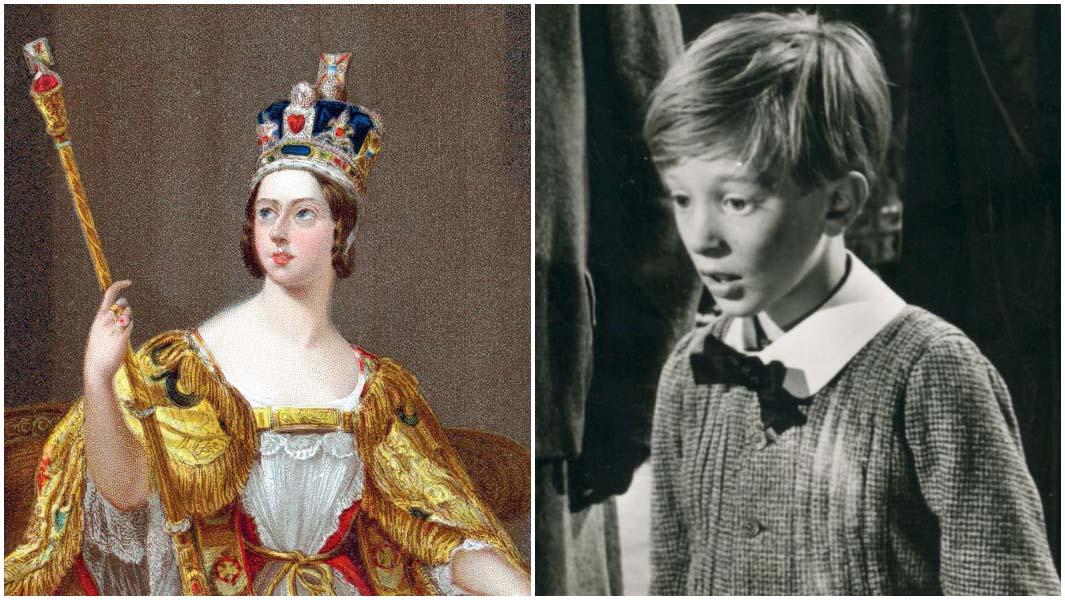 split image of queen victoria and the boy jones
