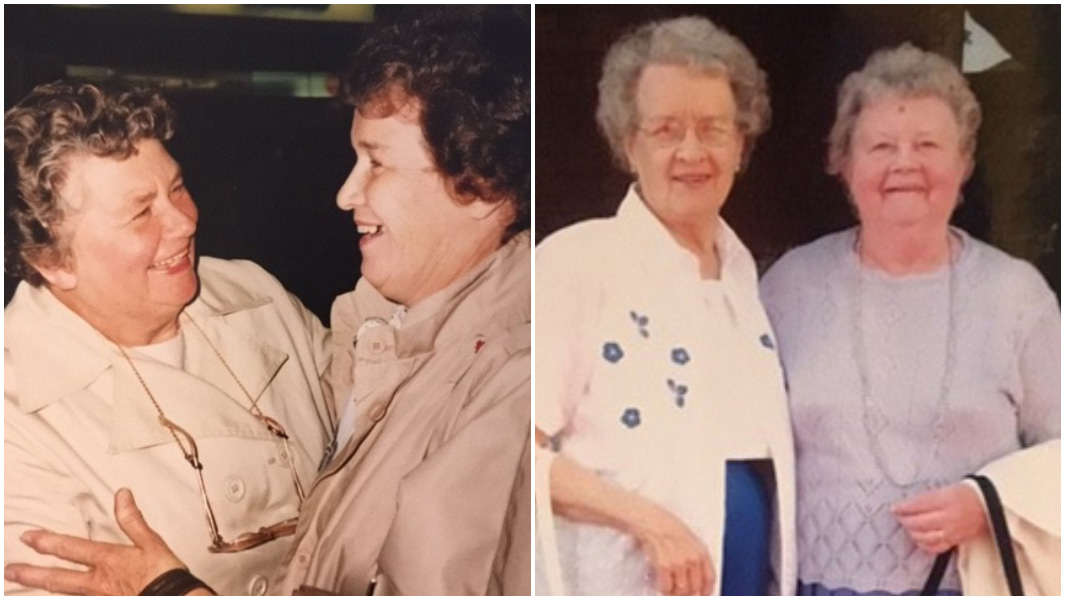 pen pals ruth and beryl split image