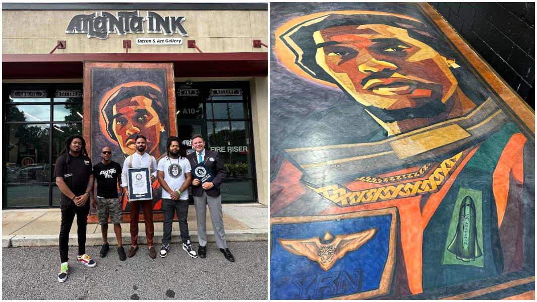 largest tattoo artwork split image