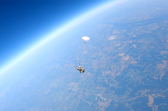 Alex and Jim above the Earth