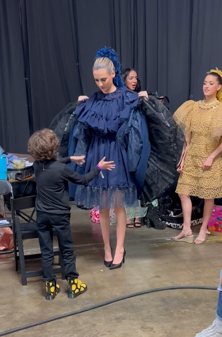 max giving instructions to model