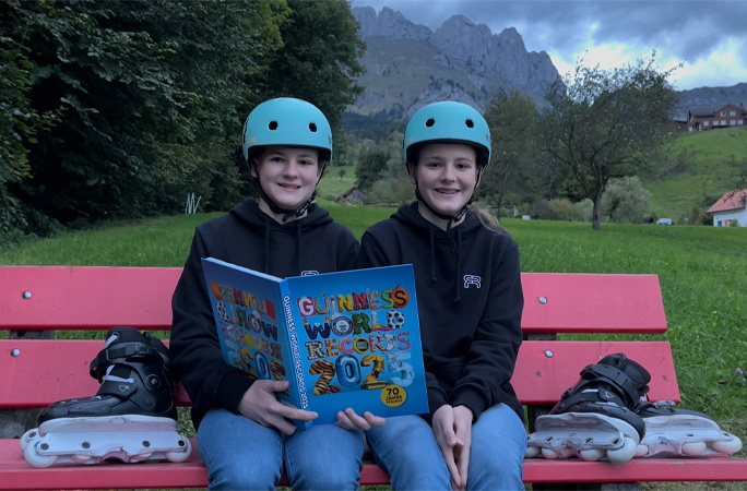 The twins reading a GWR book together