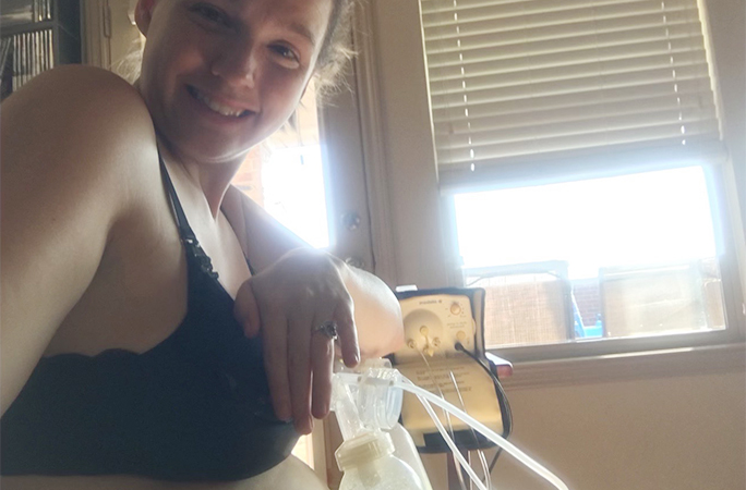 Alyse pumping milk