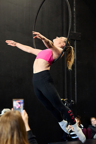 Charli from the side