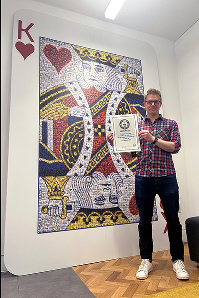 Rob with his certificate