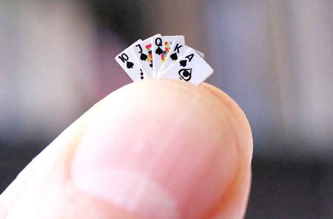 The smallest pack of playing cards