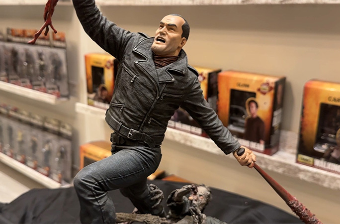 Walking Dead character statue