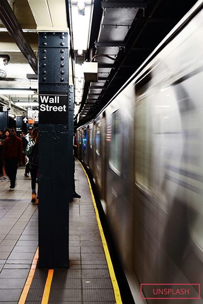 Wall street metro station