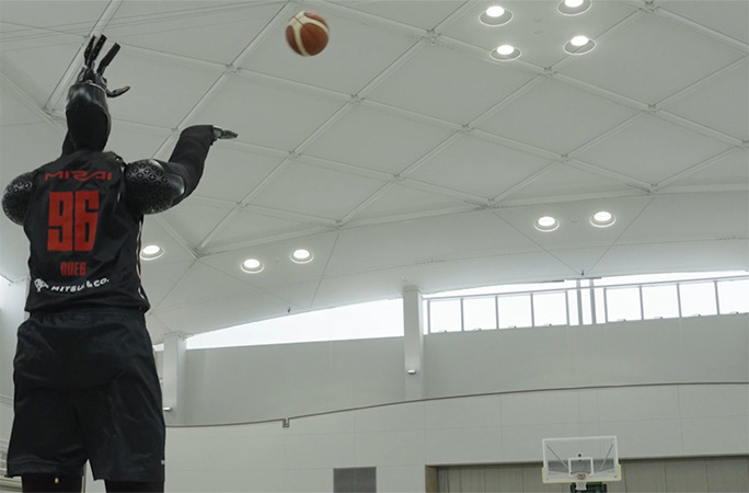 basketball playing robot
