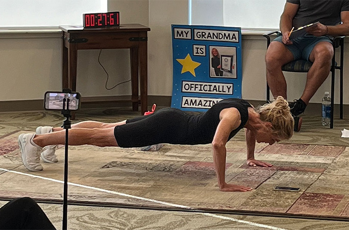 most push ups in an hour female