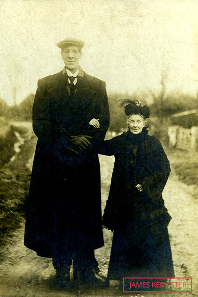 Frederick with his mother