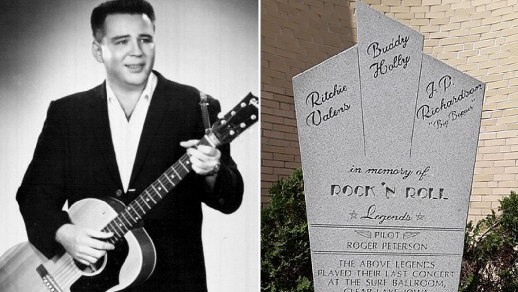 the big bopper split image with memorial