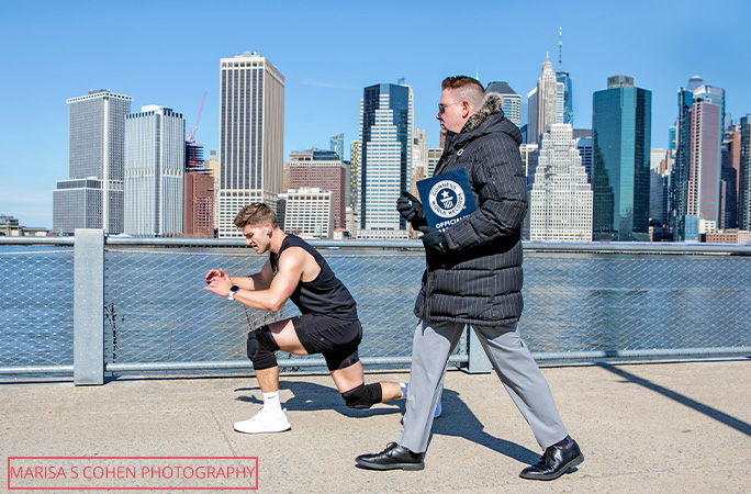 Fitness trainer lunges his way across New York City to claim two world ...