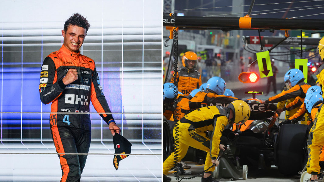 split-image-lando-norris-and-pit-stop