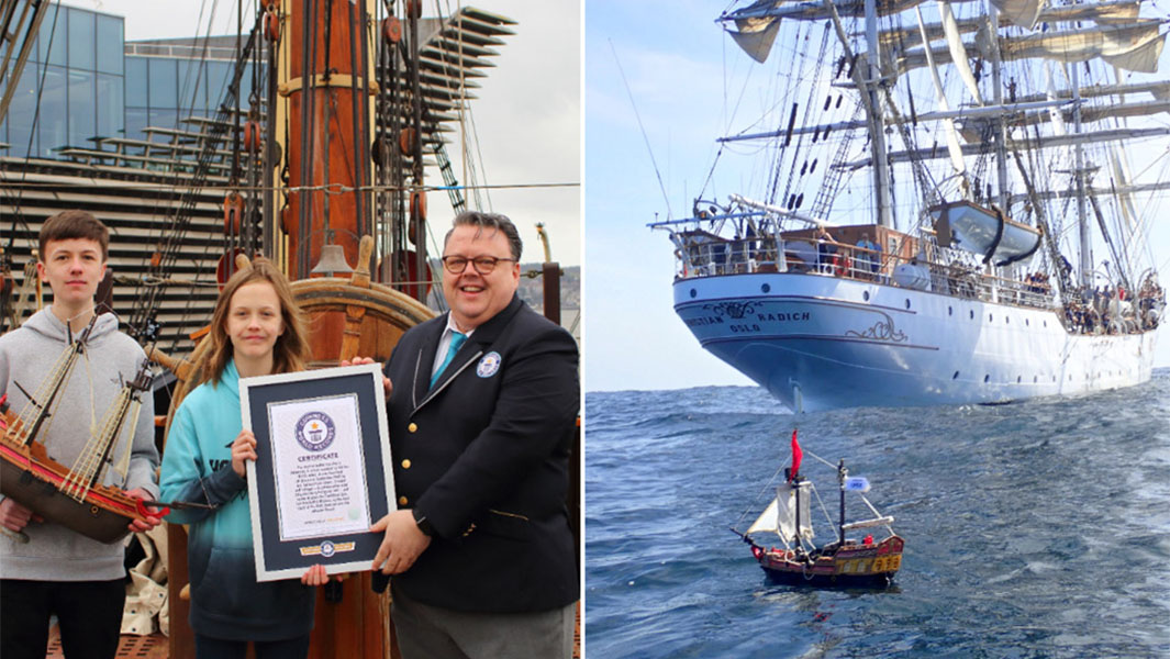 A2 with sea and certificate