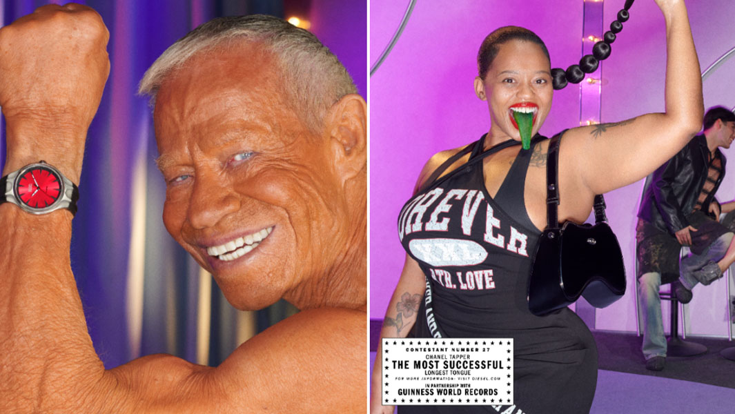diesel shoot split image jim and chanel